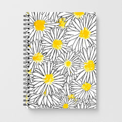 Cute Daisy Pattern Notebook - Fun Cases