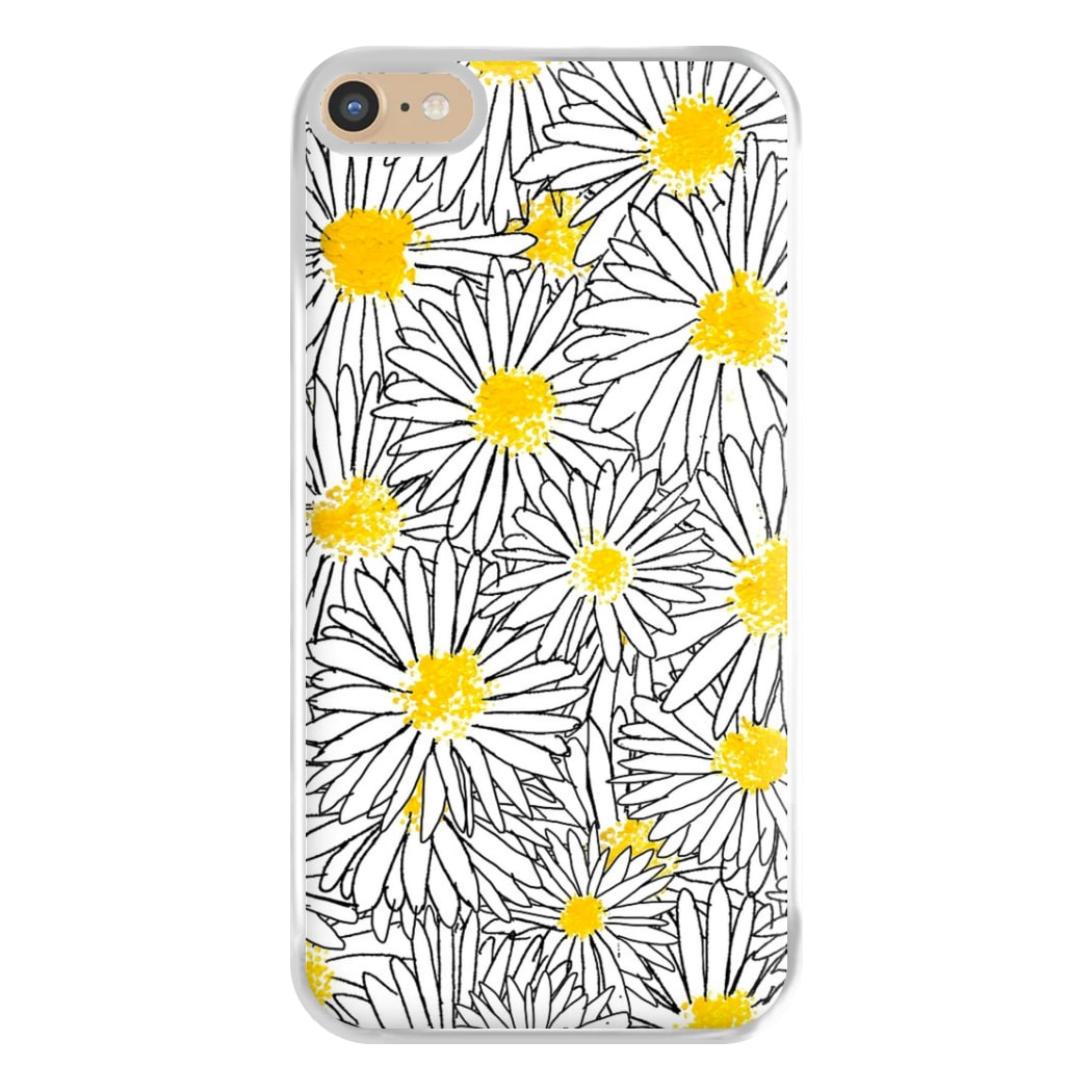 Cute Daisy Pattern Phone Case for iPhone 6 Plus / 7 Plus / 8 Plus