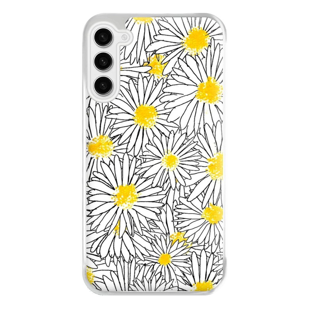 Cute Daisy Pattern Phone Case for Galaxy S23FE