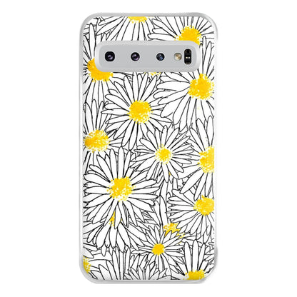 Cute Daisy Pattern Phone Case for Galaxy S10 Plus