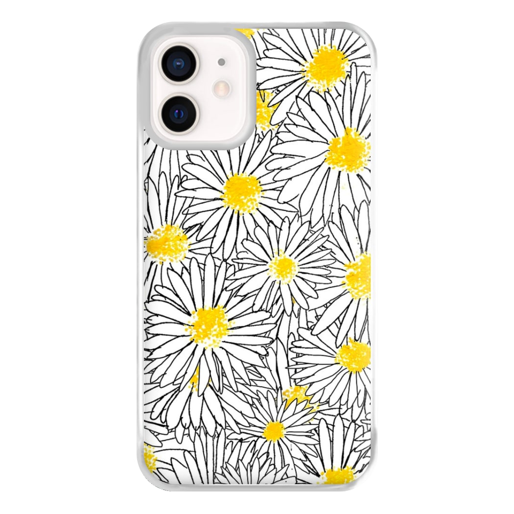 Cute Daisy Pattern Phone Case for iPhone 12 Mini