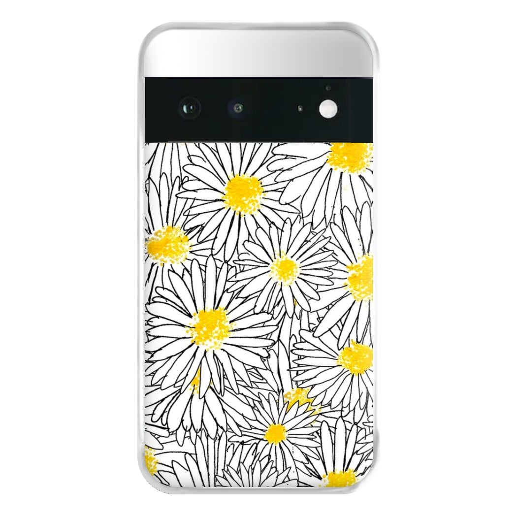 Cute Daisy Pattern Phone Case for Google Pixel 6a