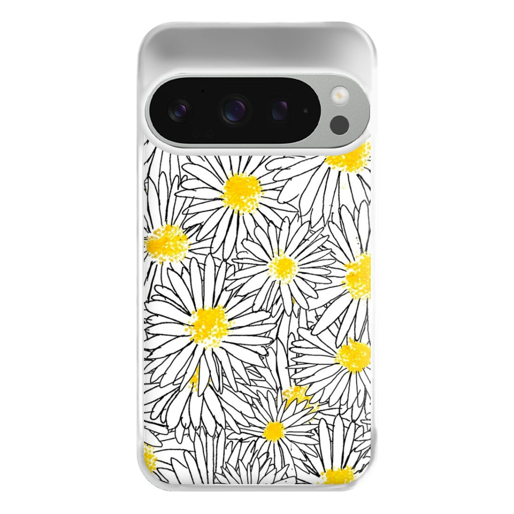 Cute Daisy Pattern Phone Case for Google Pixel 9 Pro XL