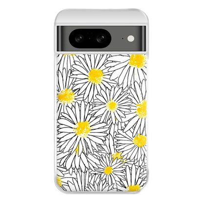 Cute Daisy Pattern Phone Case for Google Pixel 8