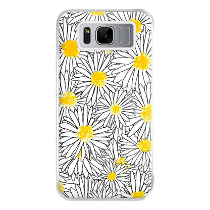 Cute Daisy Pattern Phone Case for Galaxy S8 Plus