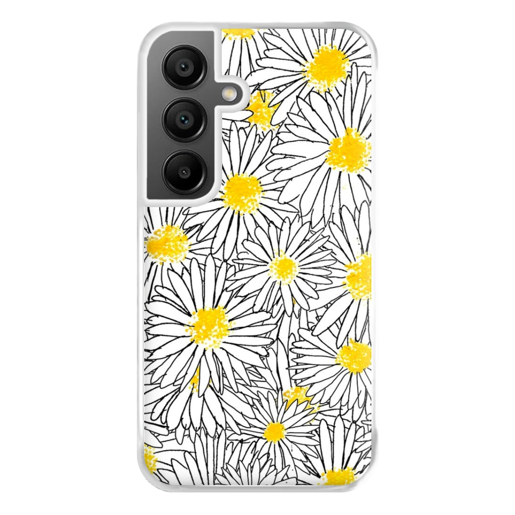 Cute Daisy Pattern Phone Case for Galaxy A55