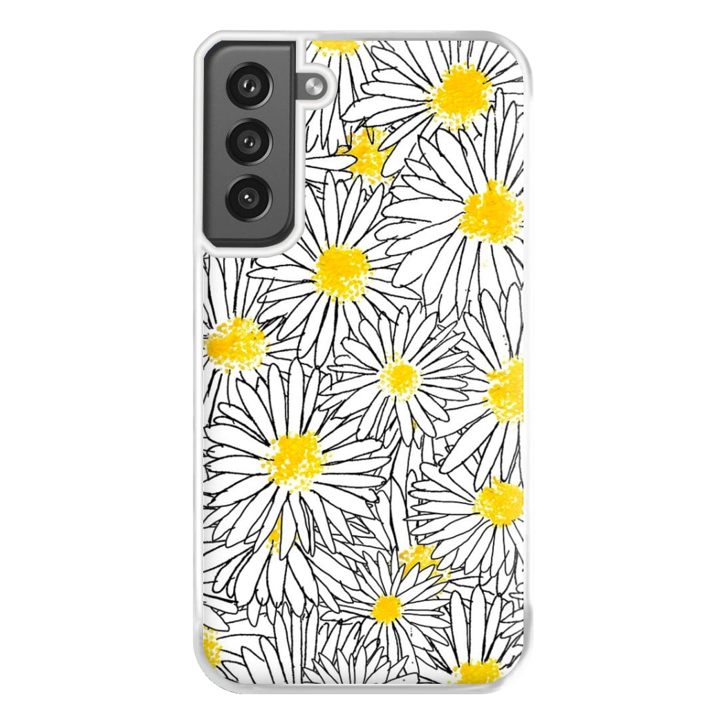 Cute Daisy Pattern Phone Case for Galaxy S21FE