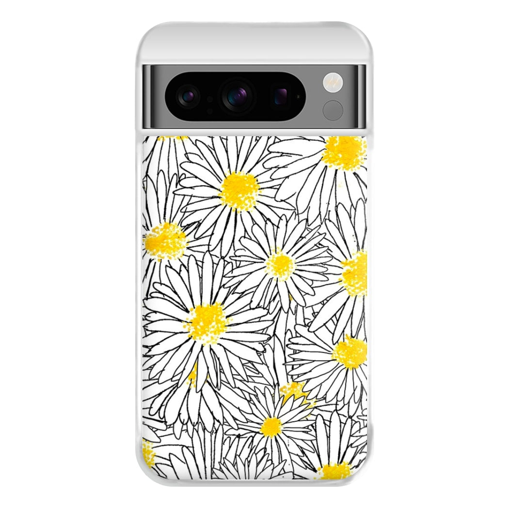 Cute Daisy Pattern Phone Case for Google Pixel 8 Pro