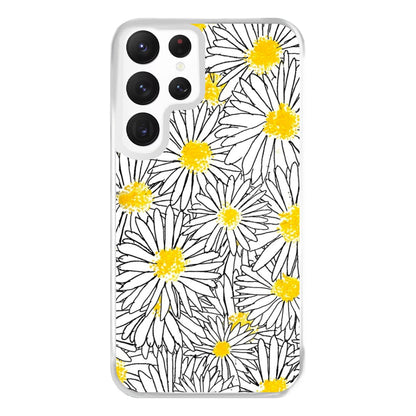 Cute Daisy Pattern Phone Case for Galaxy S22 Ultra