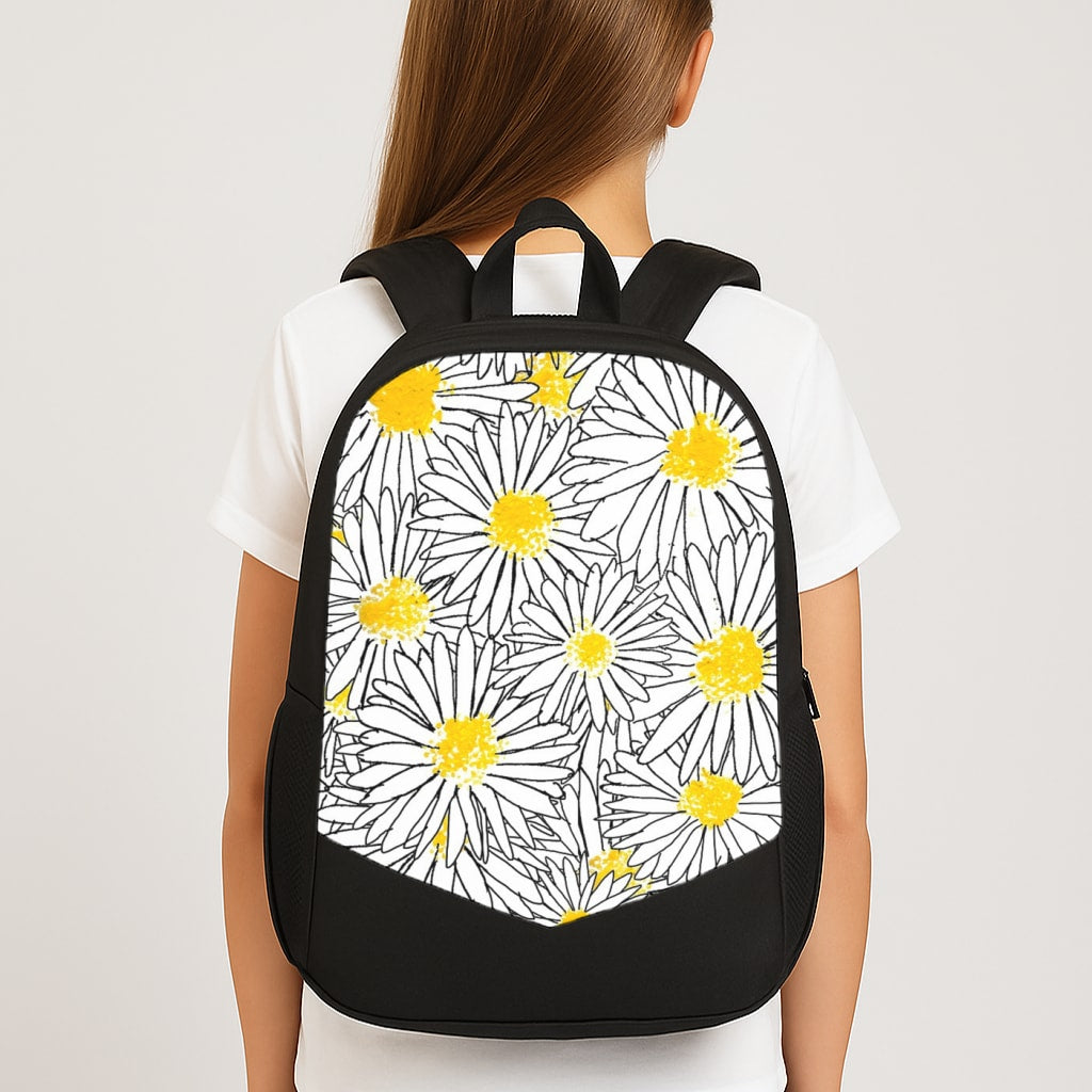 Cute Daisy Pattern Large School Bag