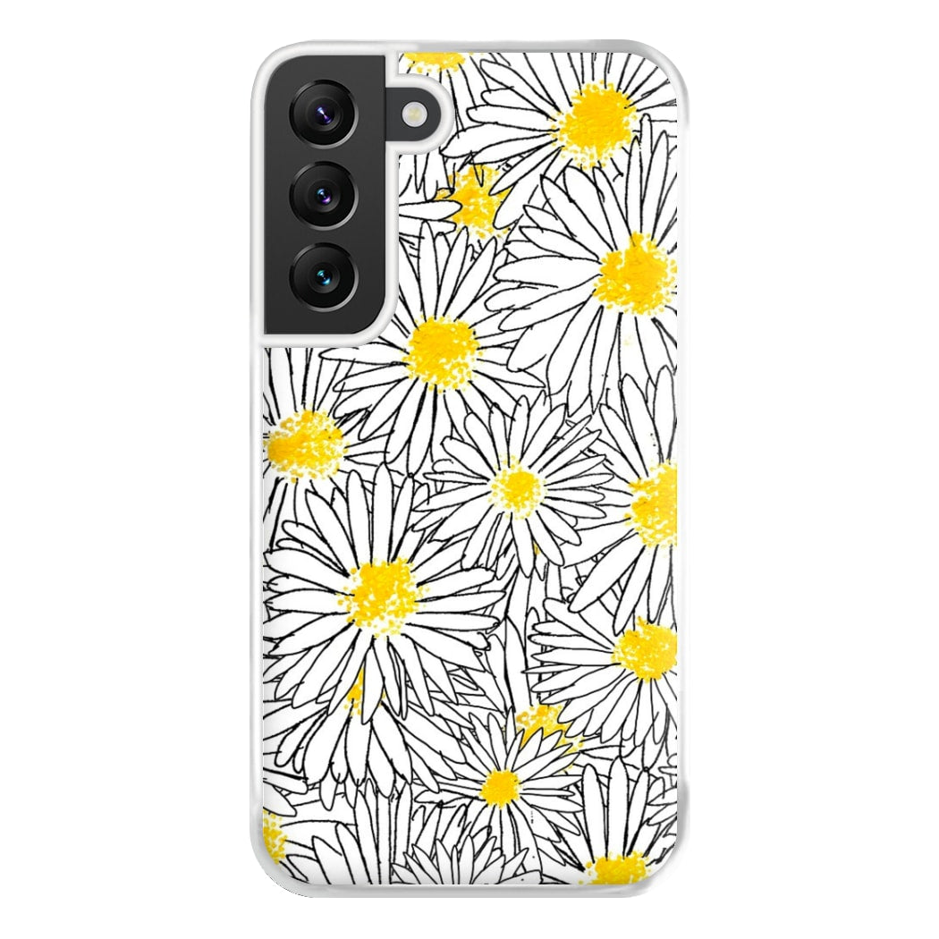 Cute Daisy Pattern Phone Case for Galaxy S22 Plus