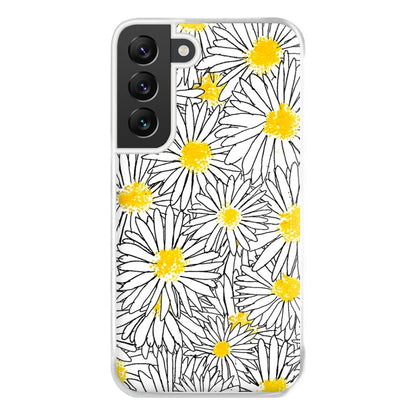 Cute Daisy Pattern Phone Case for Galaxy S22 Plus