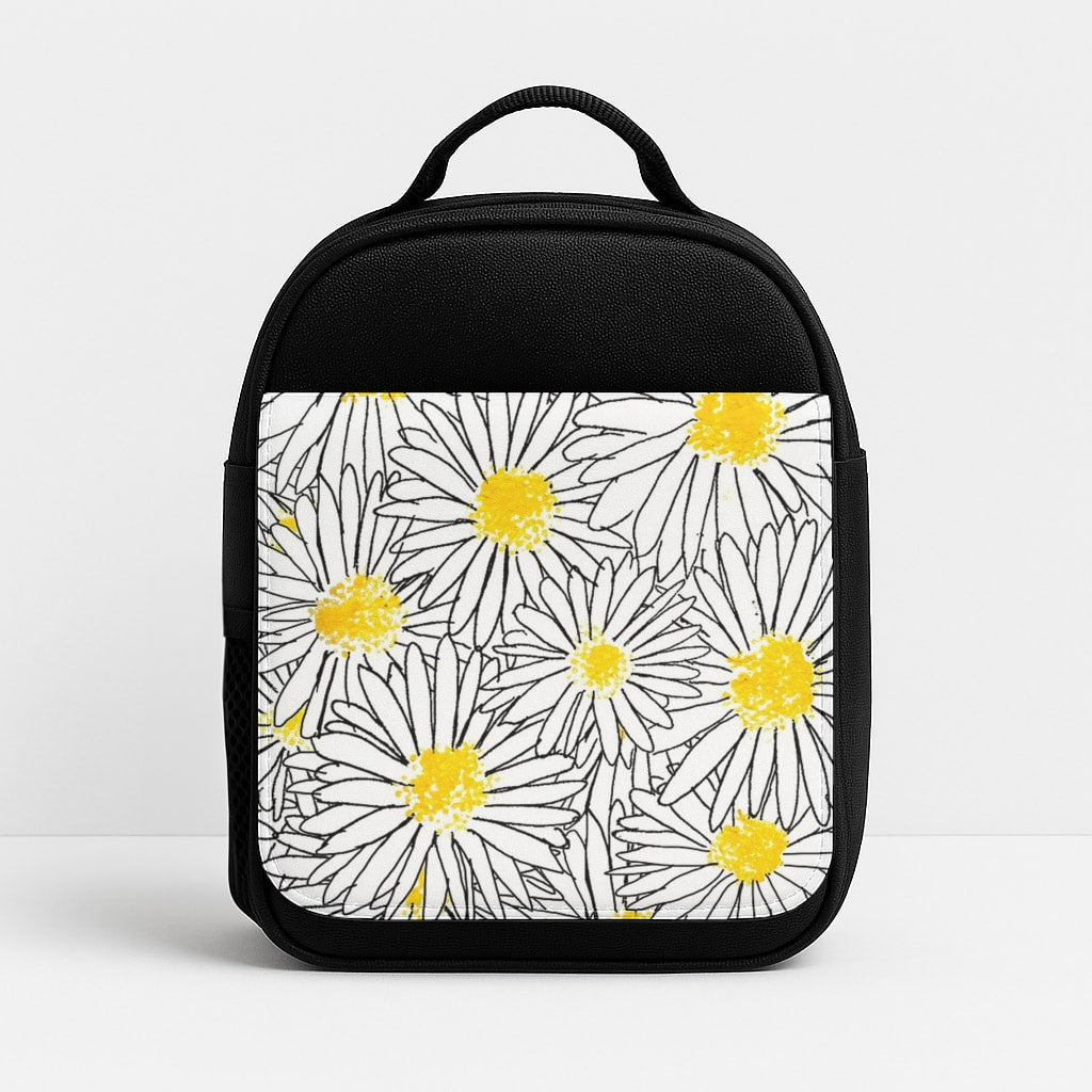 Cute Daisy Pattern Insulated Lunchbox