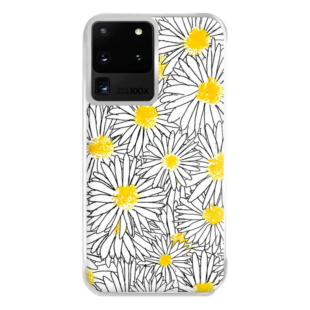 Cute Daisy Pattern Phone Case for Galaxy S20 Ultra