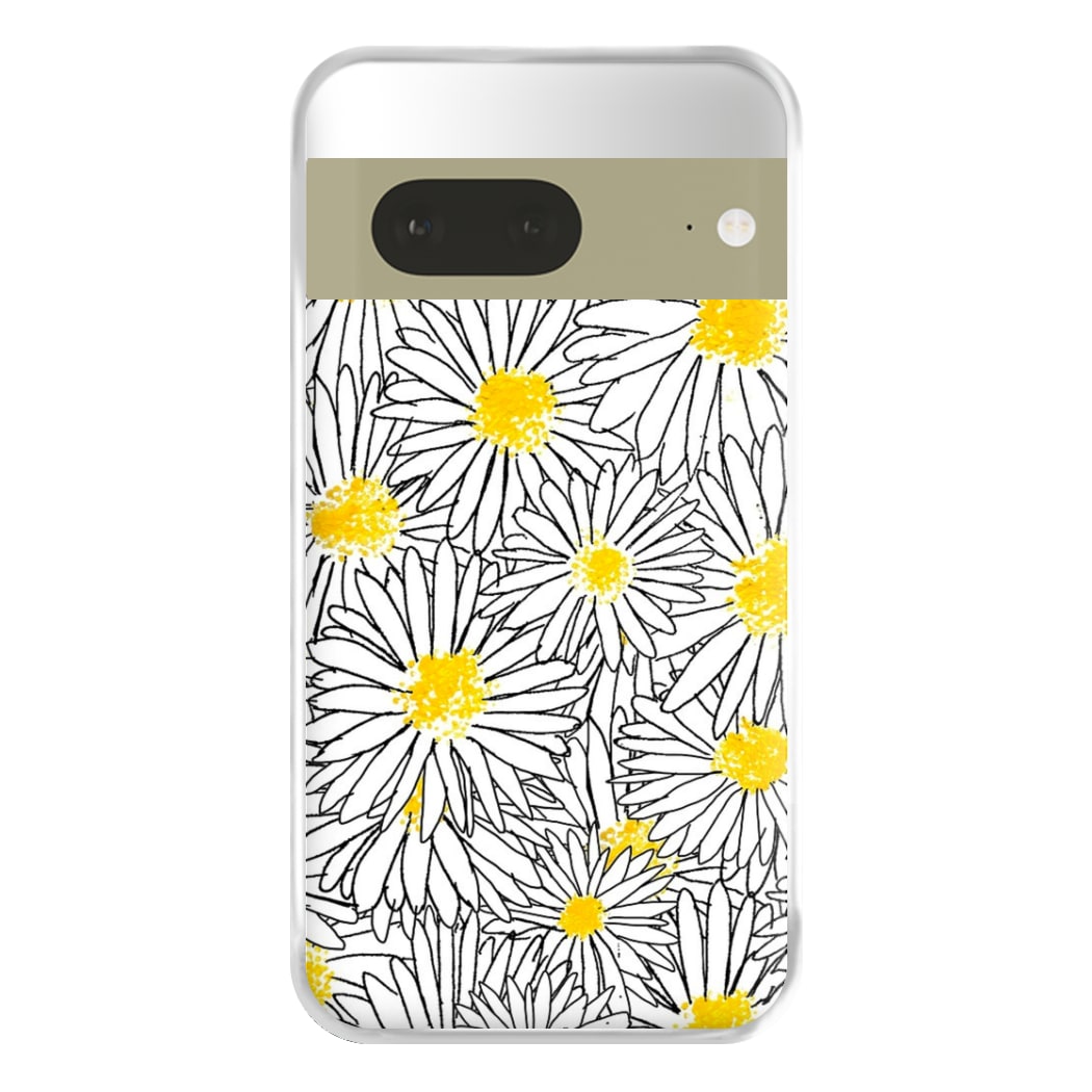 Cute Daisy Pattern Phone Case for Google Pixel 7a