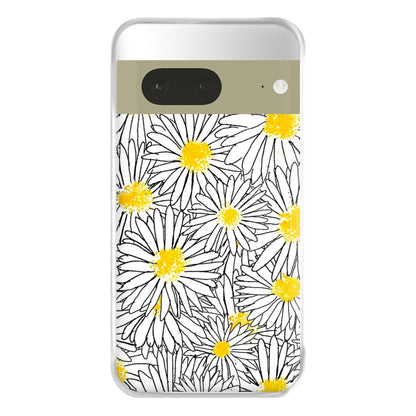 Cute Daisy Pattern Phone Case for Google Pixel 7a