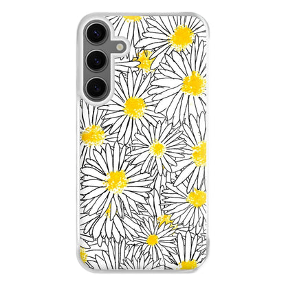 Cute Daisy Pattern Phone Case for Galaxy S24FE