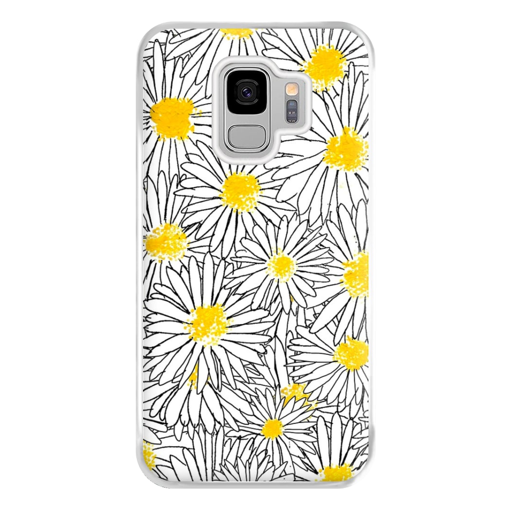 Cute Daisy Pattern Phone Case for Galaxy S9 Plus