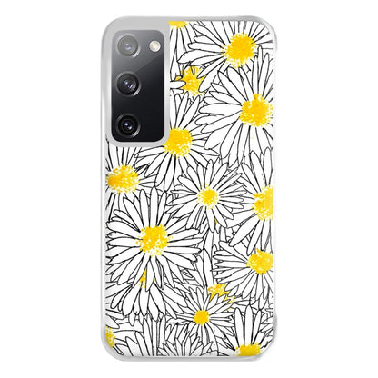 Cute Daisy Pattern Phone Case for Galaxy S20