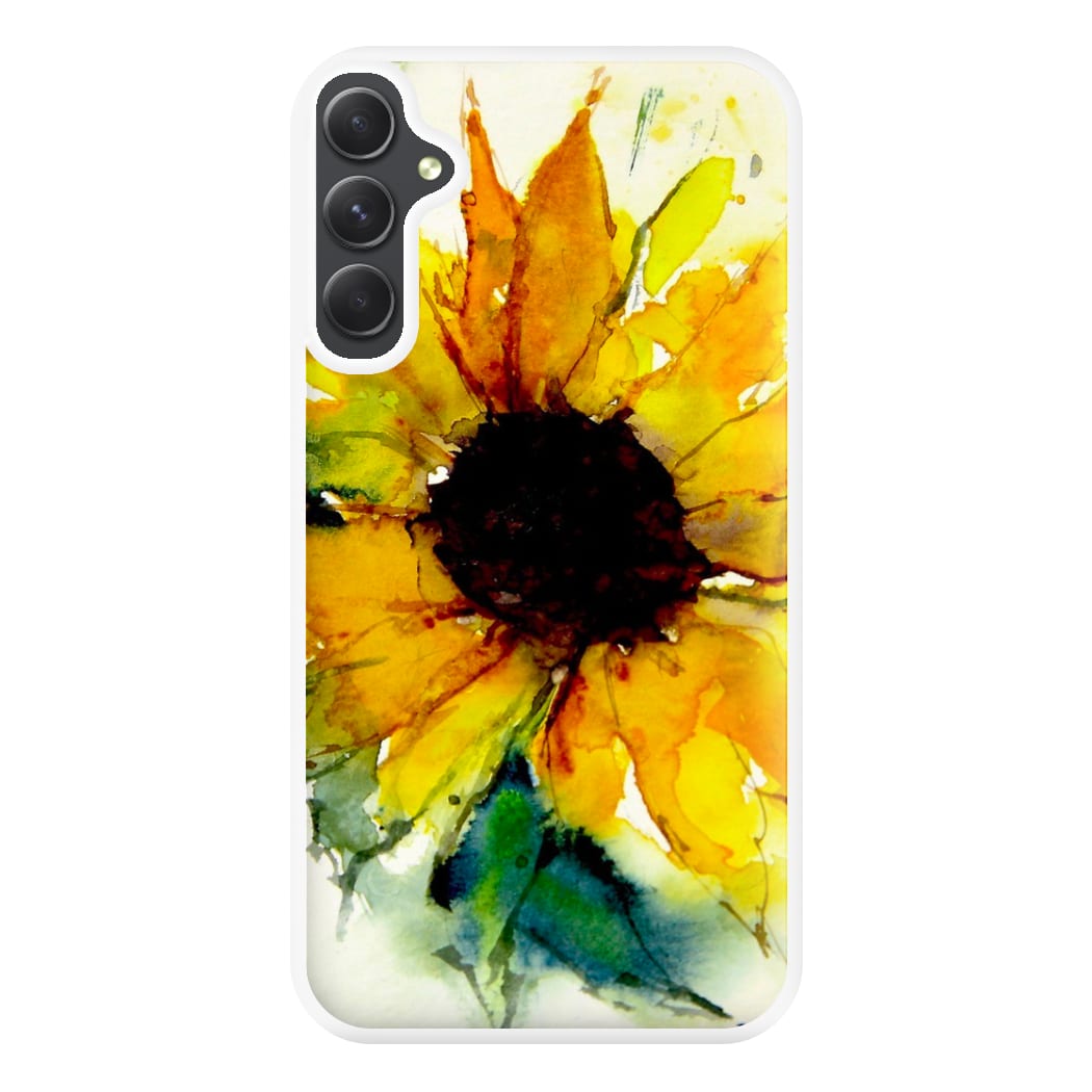 Watercolour Sunflower Phone Case for Galaxy A14