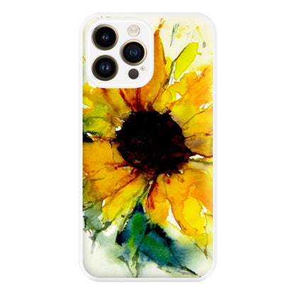 Watercolour Sunflower Phone Case for iPhone 14 Pro Max