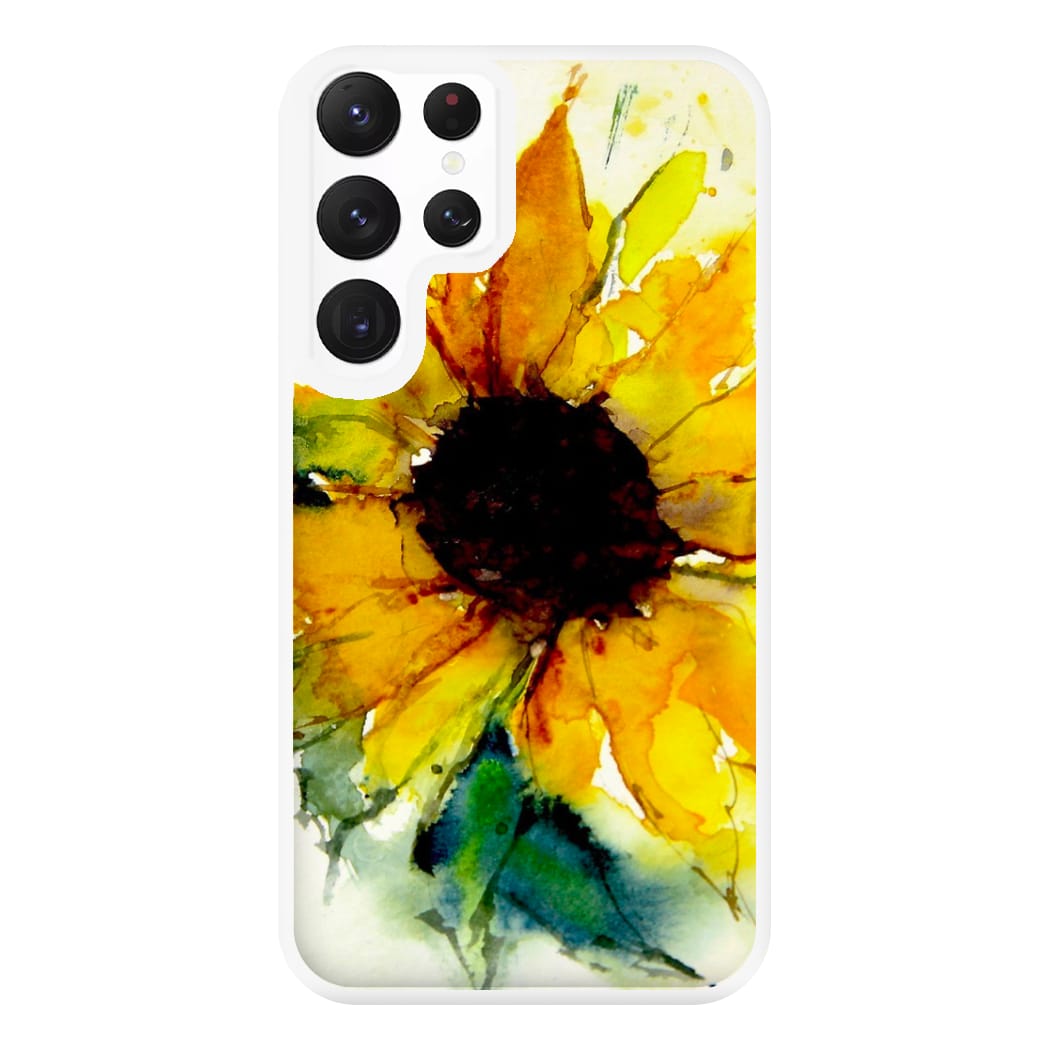 Watercolour Sunflower Phone Case for Galaxy S22 Ultra