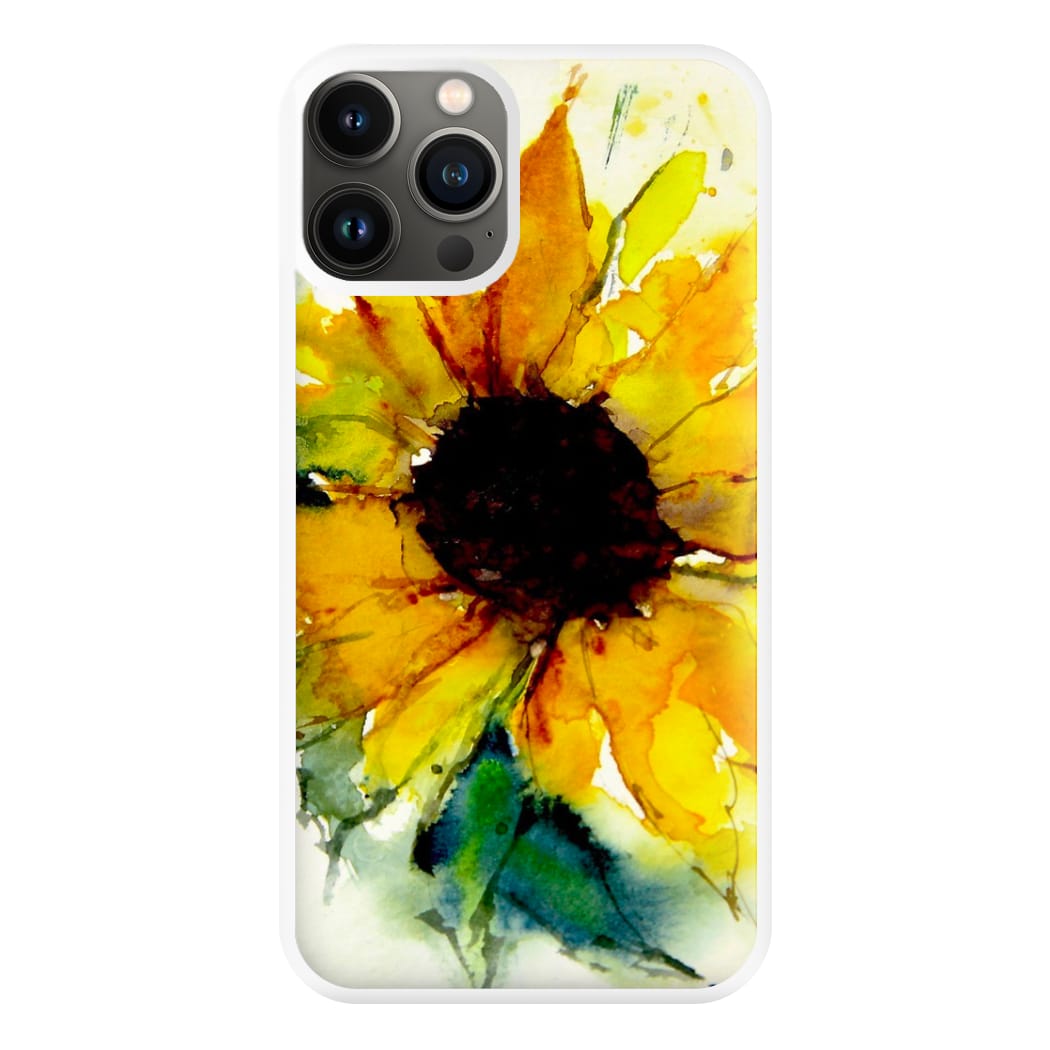 Watercolour Sunflower Phone Case for iPhone 13 Pro Max