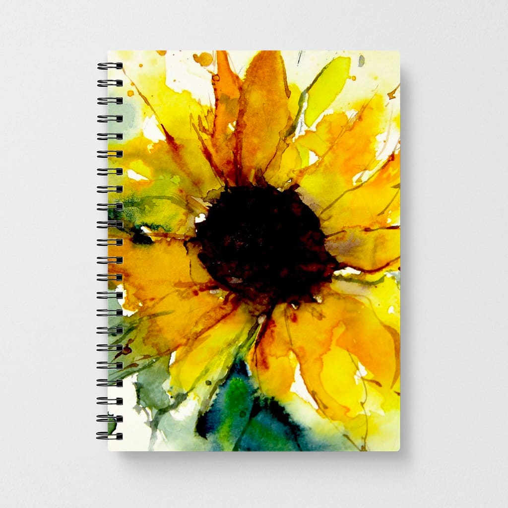 Watercolour Sunflower Notebook