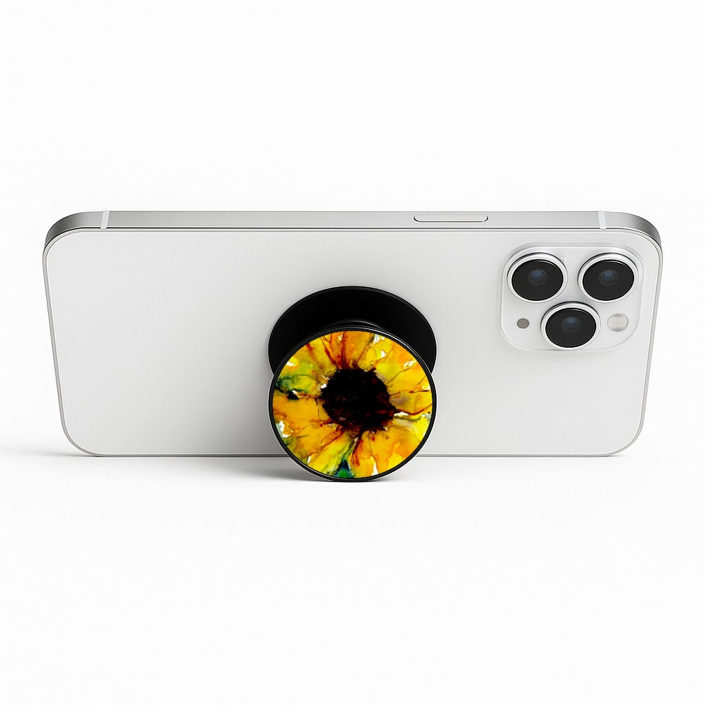 Watercolour Sunflower Phone Stand