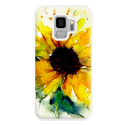 Watercolour Sunflower Phone Case for Galaxy S9 Plus