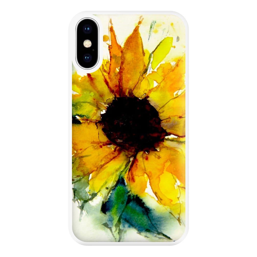 Watercolour Sunflower Phone Case for iPhone XS Max