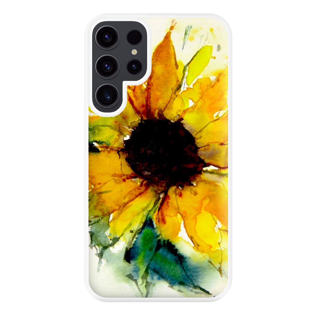 Watercolour Sunflower Phone Case for Galaxy S23 Ultra