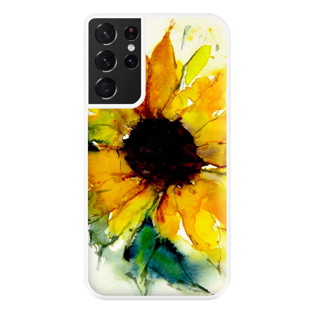 Watercolour Sunflower Phone Case for Galaxy S21 Ultra