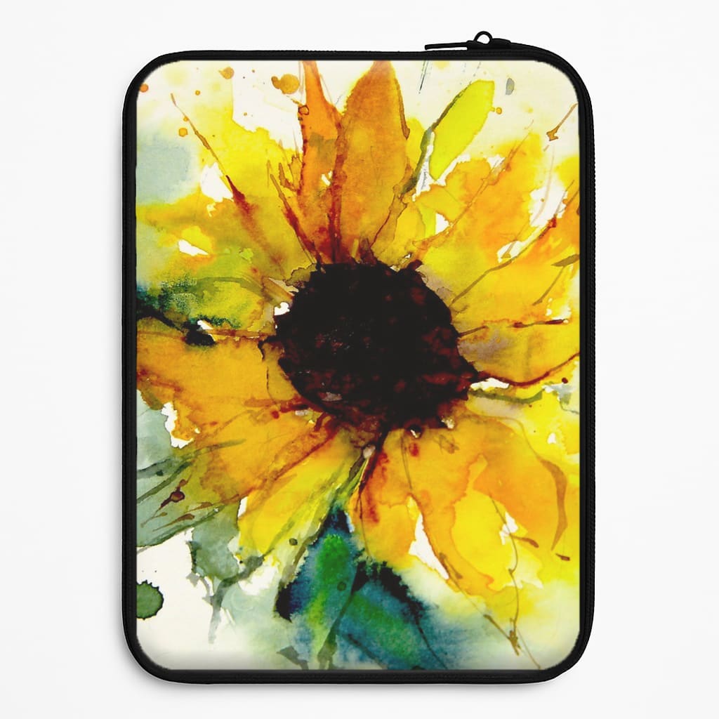 Watercolour Sunflower Laptop Sleeve