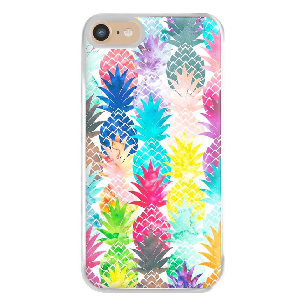 Watercolour Pineapple Pattern Phone Case for iPhone 6 / 7 / 8 / SE