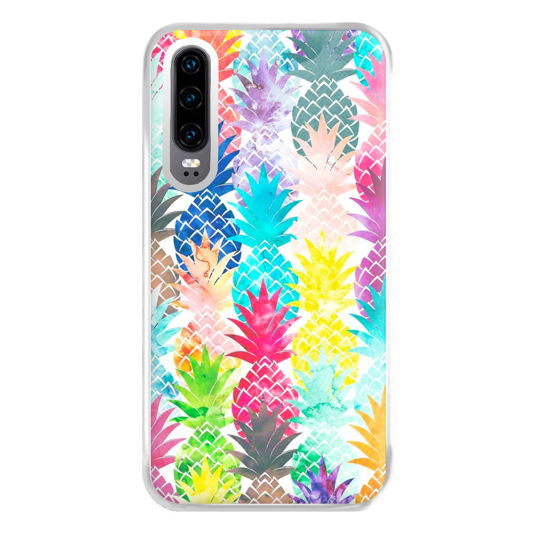 Watercolour Pineapple Pattern Phone Case for Huawei P30