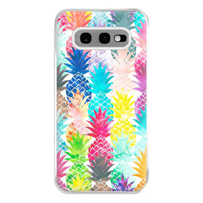 Watercolour Pineapple Pattern Phone Case for Galaxy S10e