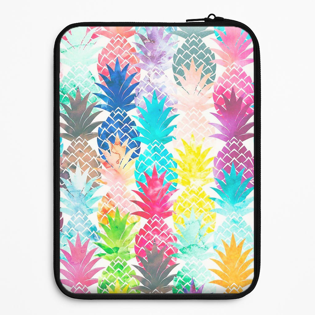 Watercolour Pineapple Pattern Universal Laptop Sleeve