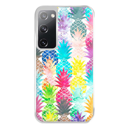 Watercolour Pineapple Pattern Phone Case for Galaxy S20