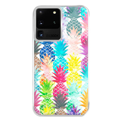 Watercolour Pineapple Pattern Phone Case for Galaxy S20 Ultra