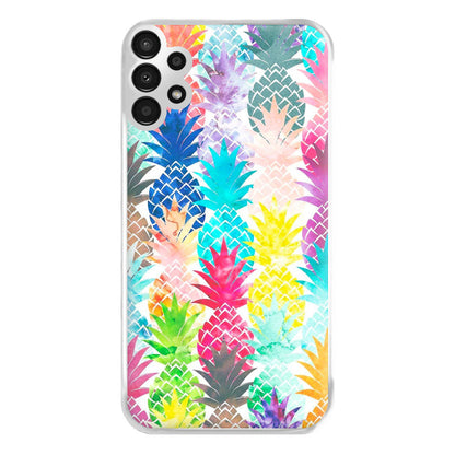 Watercolour Pineapple Pattern Phone Case for Galaxy A13