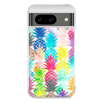 Watercolour Pineapple Pattern Phone Case for Google Pixel 8