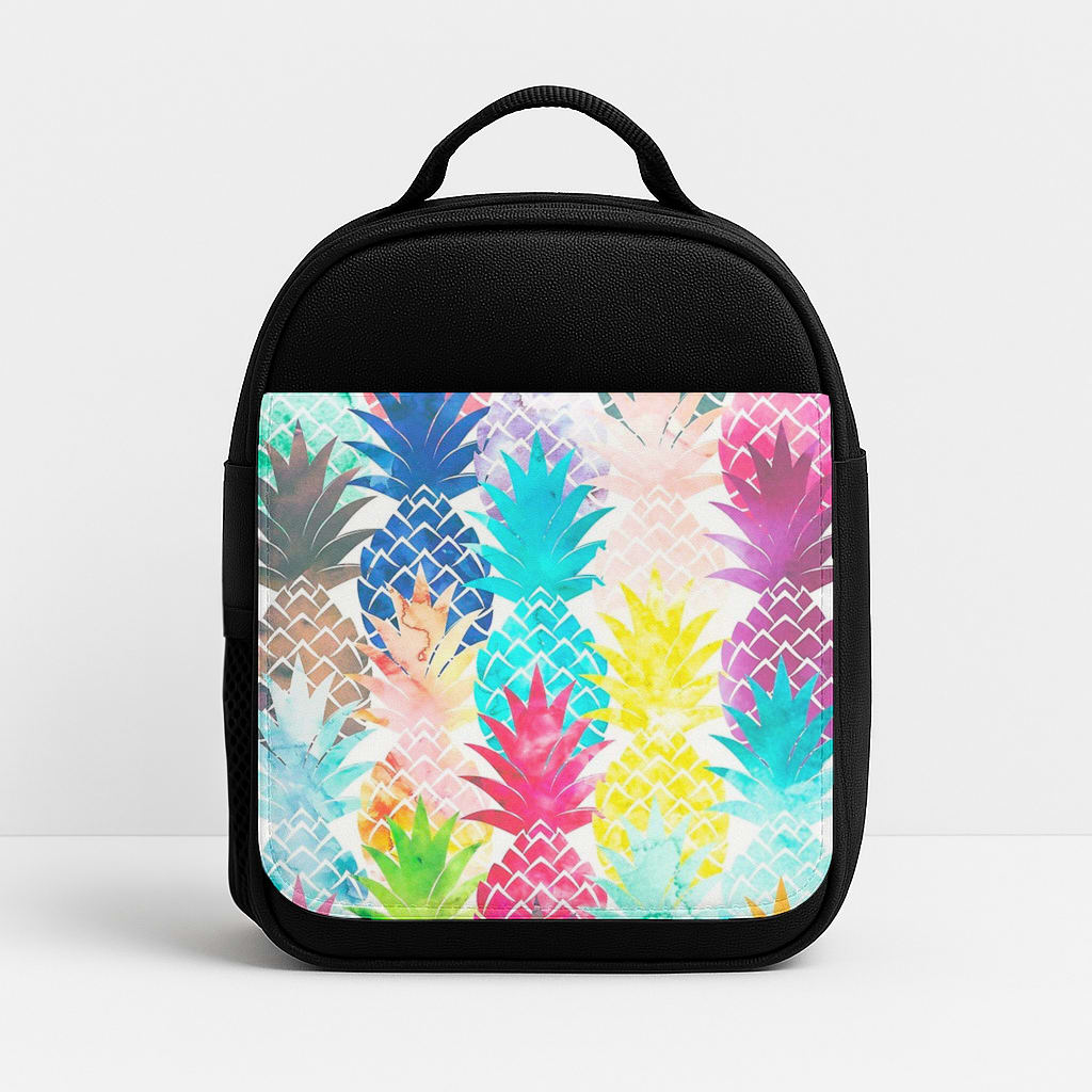 Watercolour Pineapple Pattern Insulated Lunchbox