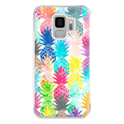 Watercolour Pineapple Pattern Phone Case for Galaxy S9 Plus