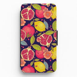 Tropical Garden Pattern Flip Wallet Phone Case