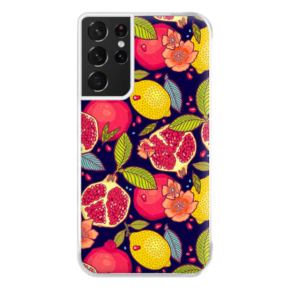 Tropical Garden Pattern Phone Case for Galaxy S21 Ultra