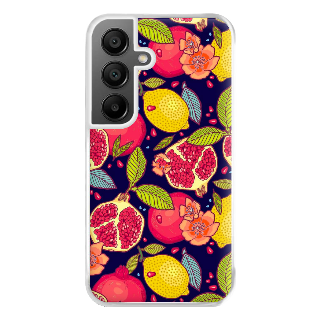 Tropical Garden Pattern Phone Case for Galaxy A55