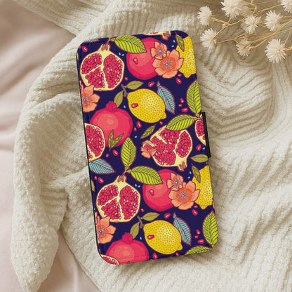 Tropical Garden Pattern Flip Wallet Phone Case