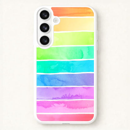 Summer Sorbet Stripes Phone Case for Galaxy S26 Plus