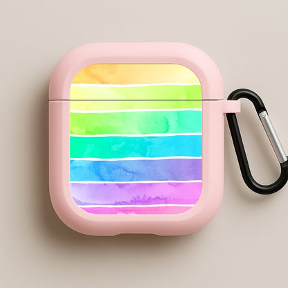 Summer Sorbet Stripes Pink AirPods Case